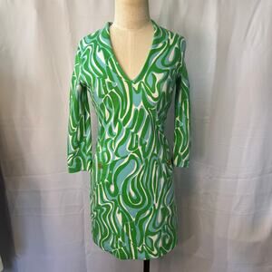 Lilly Pulitzer Charlena Resort White Finders Keepers Shift Dress Size XS